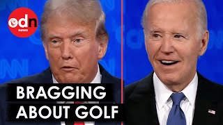 Biden and Trump Brag about Golf and Mental Capacity [upl. by Esilram315]