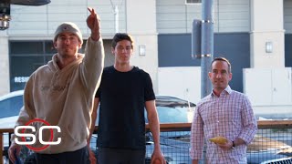 Cody Bellinger Christian Yelich compete to see whos the MVP of bar games  SportsCenter [upl. by Nosredneh370]