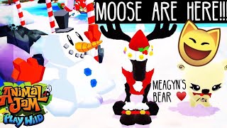 AJPW Moose Are HERE New Jamaaliday Update  Animal Jam Play Wild [upl. by Geanine233]