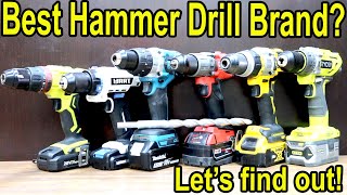 Best Hammer Drill Brand Milwaukee Dewalt Makita Ryobi Hart amp Cacoop [upl. by Brena]