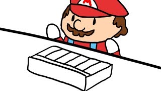 Bongo Cat Meme but its Mario on the piano [upl. by Aleunam]