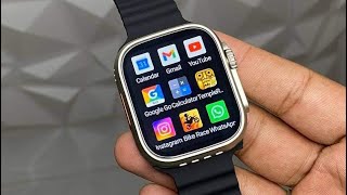 I watch series 9  smart watch  series 9 apple logo unboxing youtube series9applelogo [upl. by Ialocin]