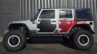 SOLD  HEAVILY MODIFIED 2009 Wrangler Unlimited X [upl. by Amarette]