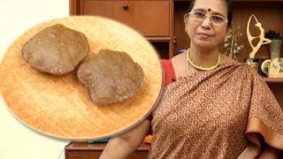 Ragi Poori Recipe  Mallika Badrinath Recipes  Kezhvaragu Puffed Bread  Calcium Rich [upl. by Trautman315]