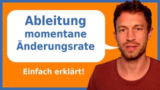 Ableitung  momentane Änderungsrate  Ableitung bestimmen einfach erklärt  Herr Locher [upl. by Nilad792]