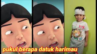 upin Ipin  pukul berapa datuk harimau by ahza  spesial raya [upl. by Iznekcam]