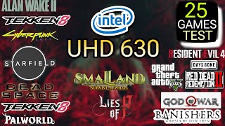 Intel UHD Graphics 630  Test In 25 Games  UHD 630 In 2024 [upl. by Lenny]