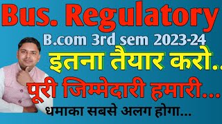 business regulatory framework vvmost imp for 202324  brf for 3rd semester [upl. by Clauddetta722]