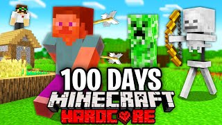 I Forced a Noob to Spend 100 Days in Minecraft Heres What Happened [upl. by Melloney]