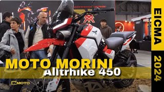 Moto Morini la Alltrhike 450 punta sulladventouring EICMA 2024 [upl. by Berg]