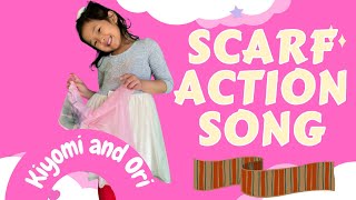 SCARF PRESCHOOL SONG Learning Body Parts Action Song [upl. by Enitsyrhc946]