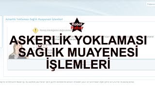 Askerlik yoklaması sağlık muayenesi işlemleri nasıl yapılır Eimza [upl. by Elehcor]