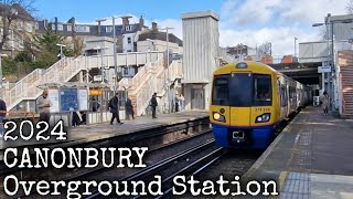 CANONBURY Overground Station 2024 [upl. by Einnos40]