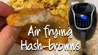 OREIDA brand hashbrowns in the POWERXL Vortex Air Fryer 3qt [upl. by Ala714]