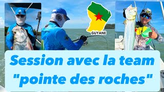 Pêche en Guyane session au îles du salut avec la team quotpointe des rochesquot [upl. by Noiroc646]