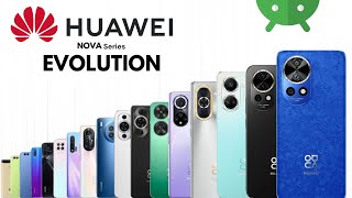 Evolution of Huawei Nova Series  History of Huawei [upl. by Lehcyar]