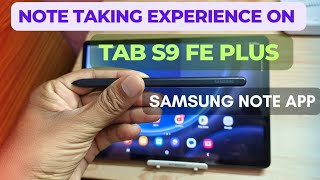 Tab S9 FE Plus Your Ultimate NoteTaking Companion [upl. by Ataliah]