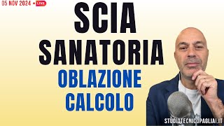 SCIA SANATORIA oblazione calcolo con esempio [upl. by Senga]