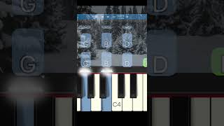 🎹❄️ Winter Wonderland Piano 🎷☃️ easypianotutorial synthesiatutorial learnpiano pianotutorial [upl. by Ecilahc]