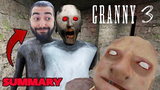 SUMMARY HORROR GAME GRANNY 3 With Ghost 🔴 [upl. by Asenej]