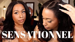 Sensationnel Kinky Edges 13x6 HD Lace Wig  KINKY BLOW OUT 20quot  DETAILED  TheHeartsandcake90 [upl. by Calondra]