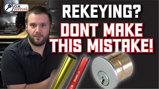 Locksmithing 101  Rekeying locks Dont make this mistake [upl. by Serge704]