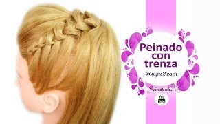 Coletas con Trenzas para Fiestas  Peinados de Niñas  Recogidos Faciles y Rapidos [upl. by Rehtae309]