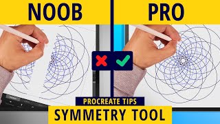 How to use the Symmetry Tool in Procreate the easy way 2019  Procreate Tips  Ghost Paper [upl. by Dilks55]