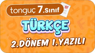 7Sınıf Türkçe 2Dönem 1Yazılıya Hazırlık 📑 2024 [upl. by Olotrab250]