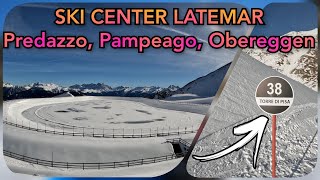 🇮🇹 Ski Center Latemar and black slope 38 Predazzo Pampeago Obereggen [upl. by Raila]