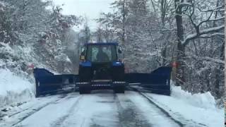 Snow plowing in Alps Northern Italy [upl. by Briney]