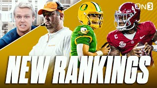 NEW College Football Playoff Rankings  Oregon Still 1  Tennessee RISING  Wheres Alabama UGA [upl. by Hgiellek797]