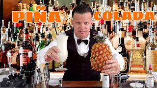 Piña Colada Coctel  Cómo hacer la Receta Clásica 🍸🍹 Más que Rico [upl. by Aisor]