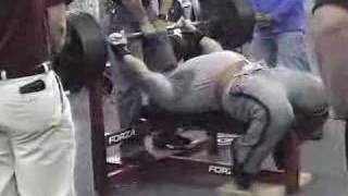 Andy Fiedler 585lb benchpress  125kg275lb raw [upl. by Enelrac]