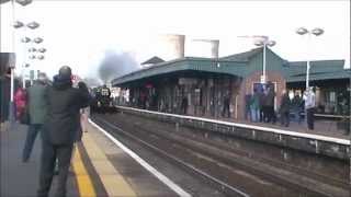 6024 King Edward I pelts through Didcot Parkway on the Bristolian Twice [upl. by Ariek]