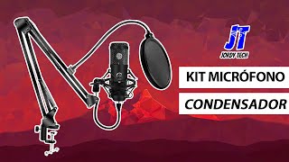 El mejor kit de micrófono condensador para hacer streaming o podcast Relación calidad  precio [upl. by Alfi488]