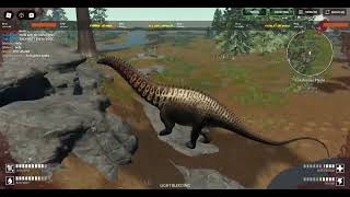 Apatosaurus vs a pair of Saurophaganax Prior Extinction [upl. by Nylcaj]