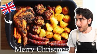 クリスマスディナーといえばこれ！イギリスの伝統料理、たった45分で作れる超簡単レシピ！British Christmas Dinner [upl. by Adnek]