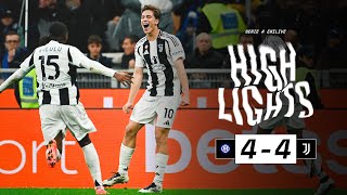 HIGHLIGHTS SERIE A  Inter 44 Juventus  Two Goals by Yildiz  A Rollercoaster Match [upl. by Solley]