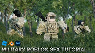 MILITARY ROBLOX GFX TUTORIAL 2024 [upl. by Erelia560]