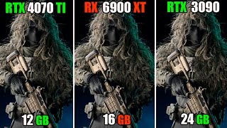 RTX 4070 Ti vs RX 6900 XT vs RTX 3090  Test in 10 Games 1080p 1440p 2160p [upl. by Shanna660]