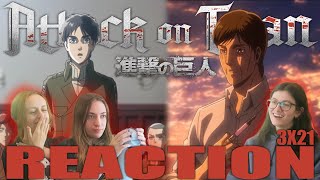 Attack on Titan SUB  3x21 Attack Titan  Reaction [upl. by Iruyas]