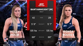 Holly Holm vs Ronda Rousey Knockout UFC 5 [upl. by Buzz172]