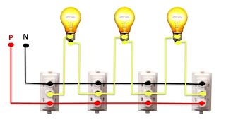 Tunnel Wiring Connection Diagram  Two Way Switch Connection [upl. by Obmar]