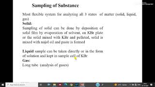 Lecture 6 Instrumentation and applications of IR spectrophotometer [upl. by Aleece]