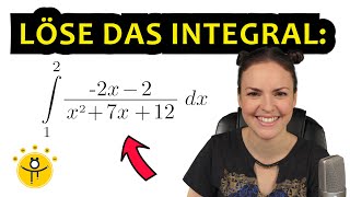 INTEGRAL von Brüchen berechnen – Partialbruchzerlegung Bruch integrieren [upl. by Eniretac617]