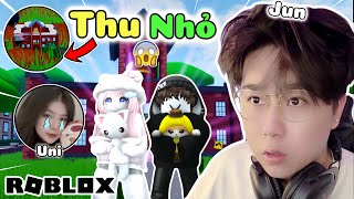 Roblox  Jun và Uni thử thách trốn thoát khỏi trường học bị Thu Nhỏ [upl. by Arymat]