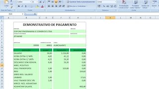 Aula 8  8APRENDA FAZER UM CARTÃO DE PONTO NO EXCEL CALCULANDO HORAS EXTRAS E FERIADOS [upl. by Hobie]