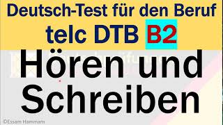 DTB B2  DeutschTest für den Beruf B2  Hören und Schreiben  Telefonnotiz [upl. by Martel]