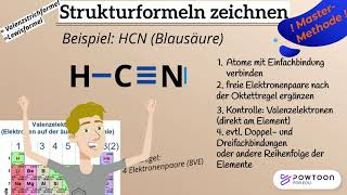 Strukturformeln bzw Valenzstrich oder Lewisformeln zeichnen  die beste Methode [upl. by Alrick]